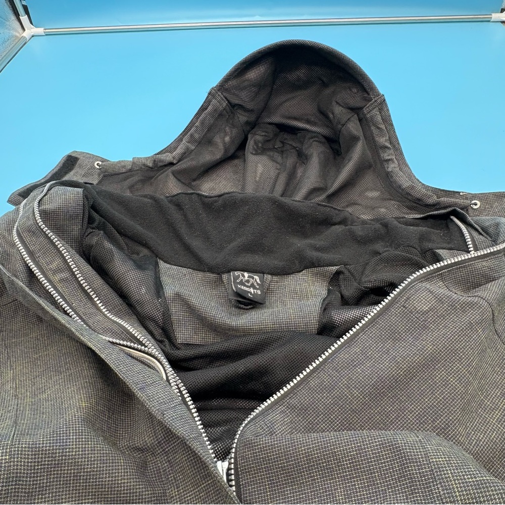 Kerrits Precip Waterproof Riding Equestrian Rain Jacket Women's Gray Size Large - Picture 15 of 16